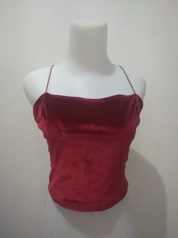 atasan mini merah