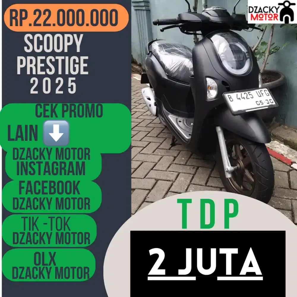 SCOOPY PRESTIGE 2025 SECOND LIKE NEW DP PROMO