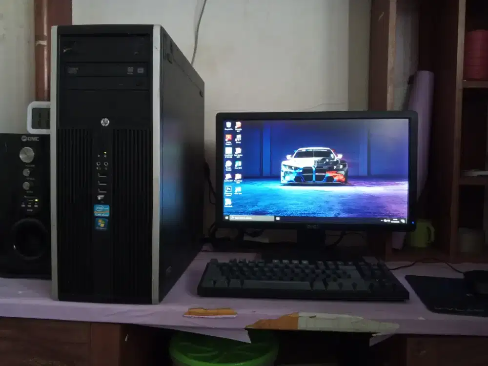 Pc HP fullset (intel core i5 + ram 8gb + monitor 19inch)