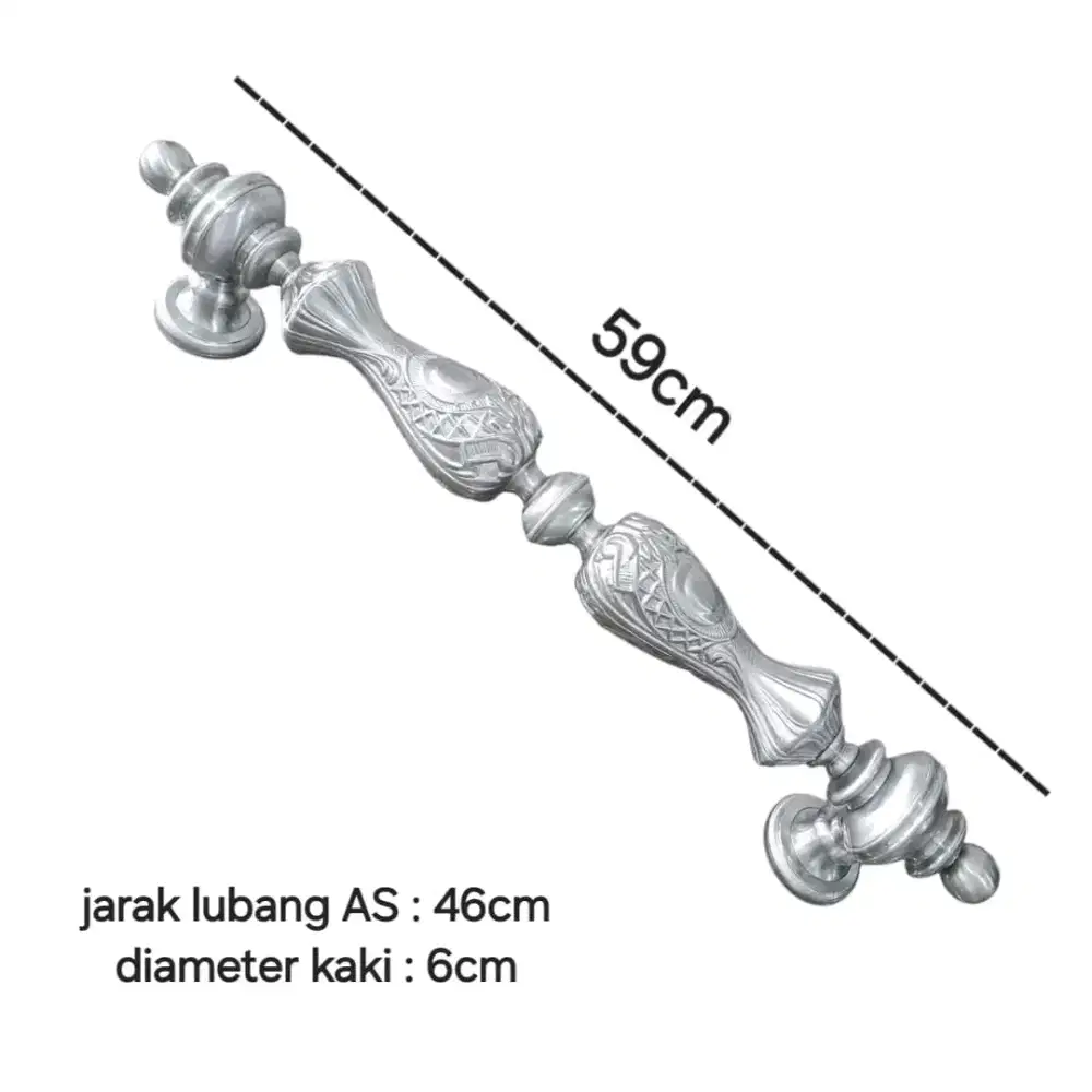 Pull handle | gagang pintu | tarikan pintu double RDS classic silver