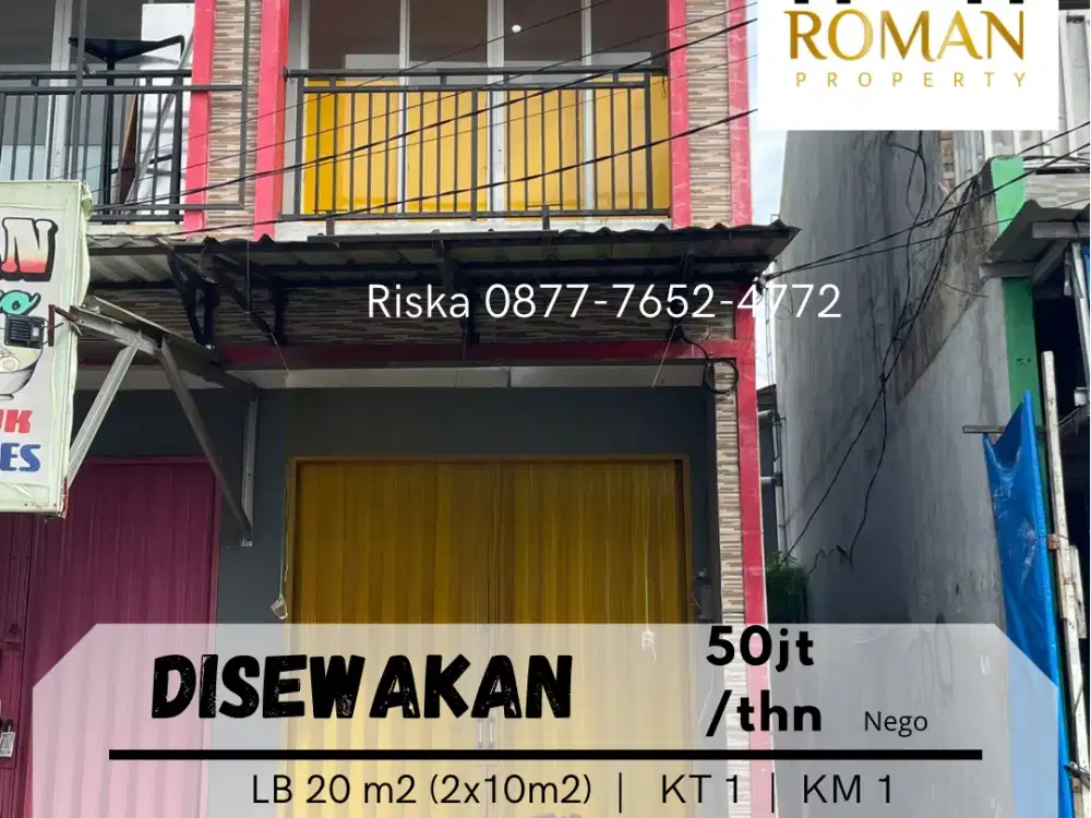 DISEWAKAN RUKO 2 LANTAI DI JOGLO