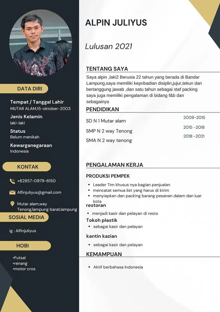 Cari pekerjaan apa saja yang penting halal