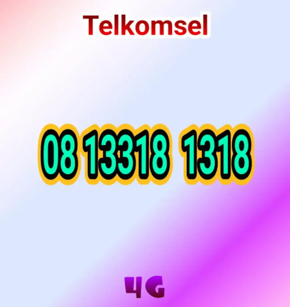 Nomer cantik simpati unik mengulang 1318