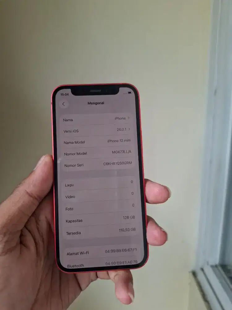 iPhone 12 mini 128gb inter merah