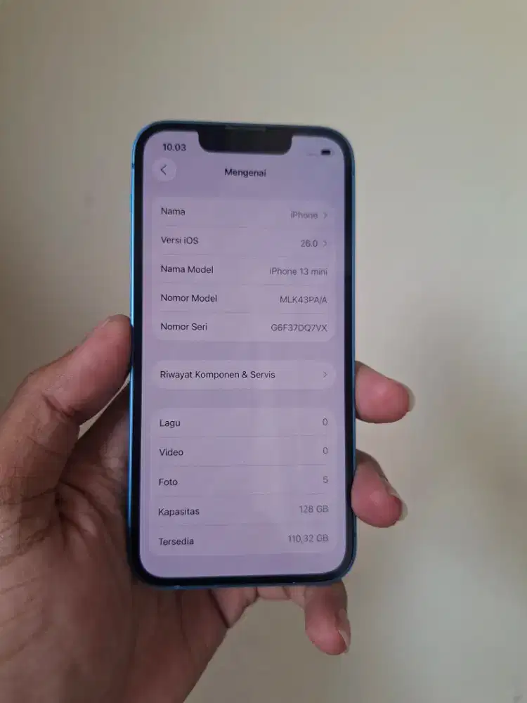 iPhone 13 mini 128gb ibok biru
