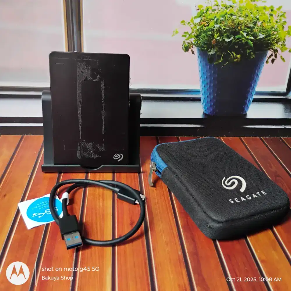 HDD Hardisk Harddisk External Seagate Back Up Plus Slim 2TB Siap Pakai