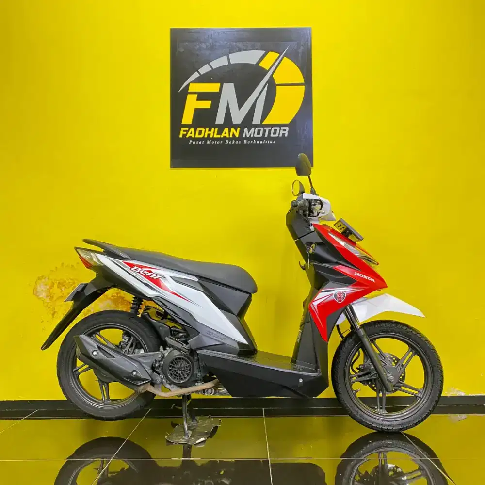 Honda Beat Tahun 2019 pemakaian 2020 merah putih plat DKI Timur