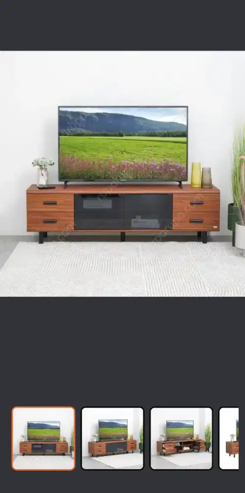 Informa Morgen Rak TV - Cokelat Walnut