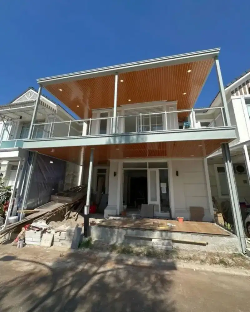 Kanopi balkon dak plat mezzanine alderon plafon canopy kaca solarflat