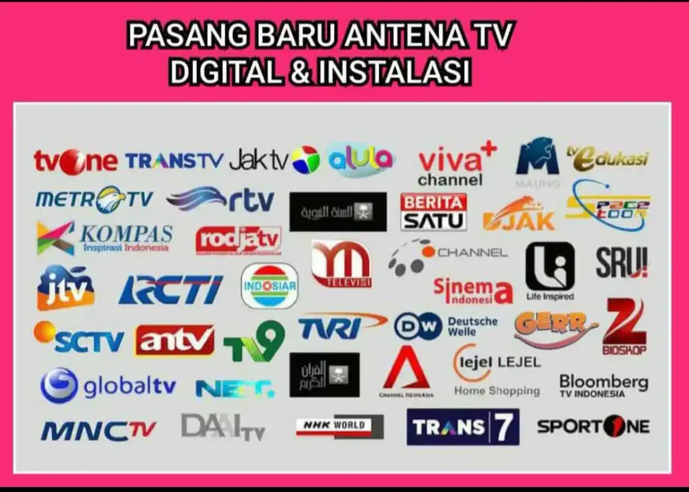 Agen Spesialis Pemasangan Antena TV STB Siaran Digital