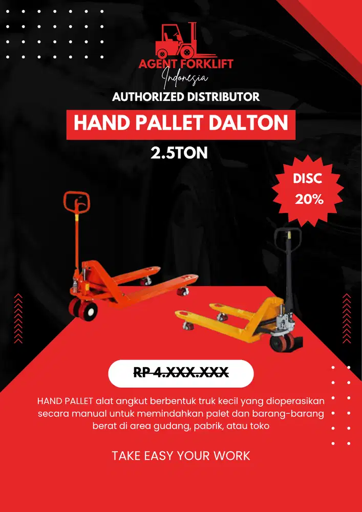 HAND PALLET 2.5TON BY DALTON