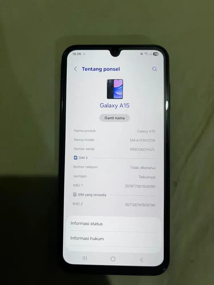 Samsung a15  resmi sein