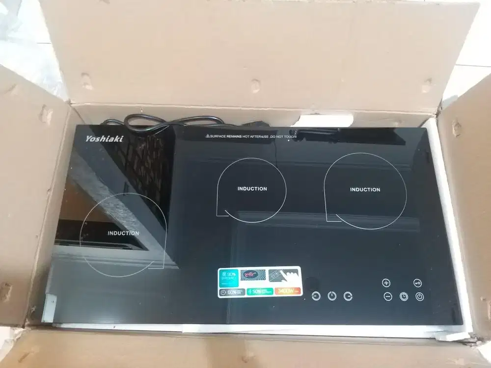 Kompor listrik Yoshiaki 3 stove induction, YIC 8005 kondisi masih baru
