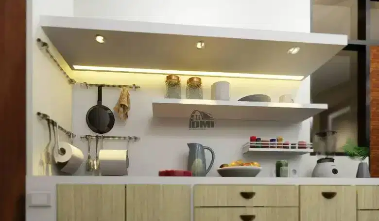 Custom Interior Kitchen Set, Backdrop TV, Lemari, Wardrobe, Kitchenset