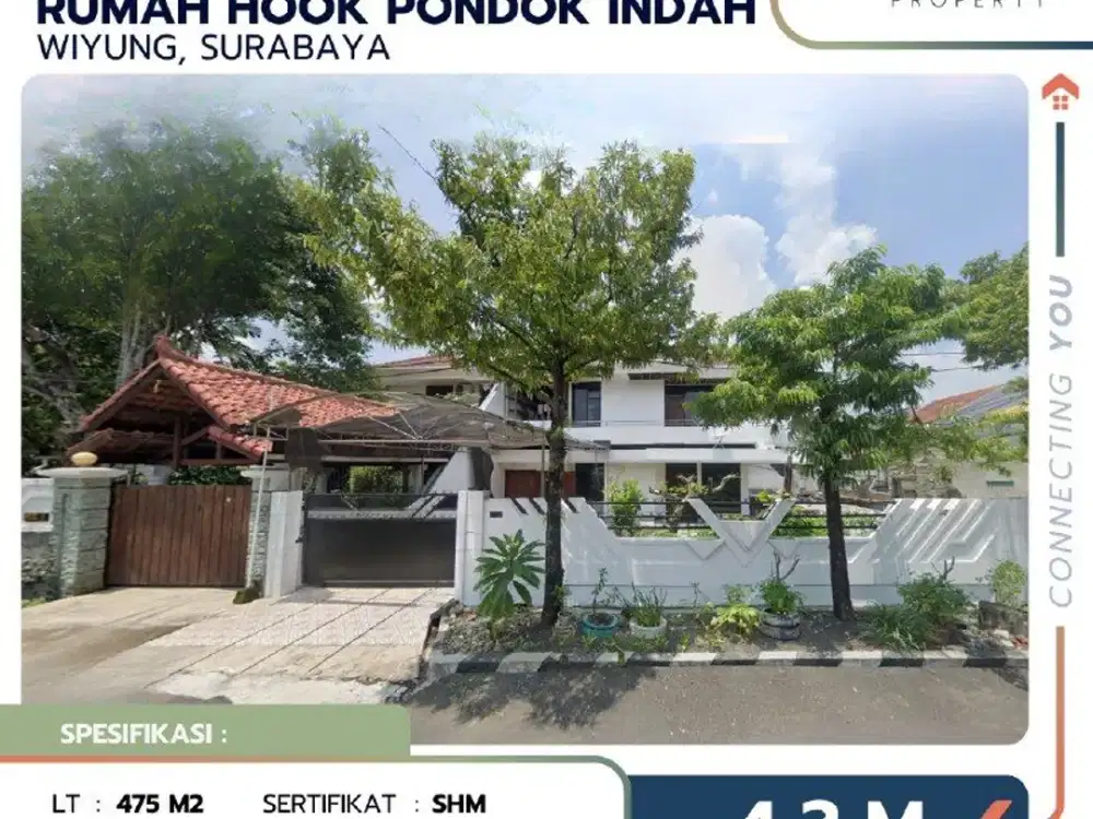 Rumah di Taman Pondok Indah Wiyung Surabaya Bagus Siap Huni