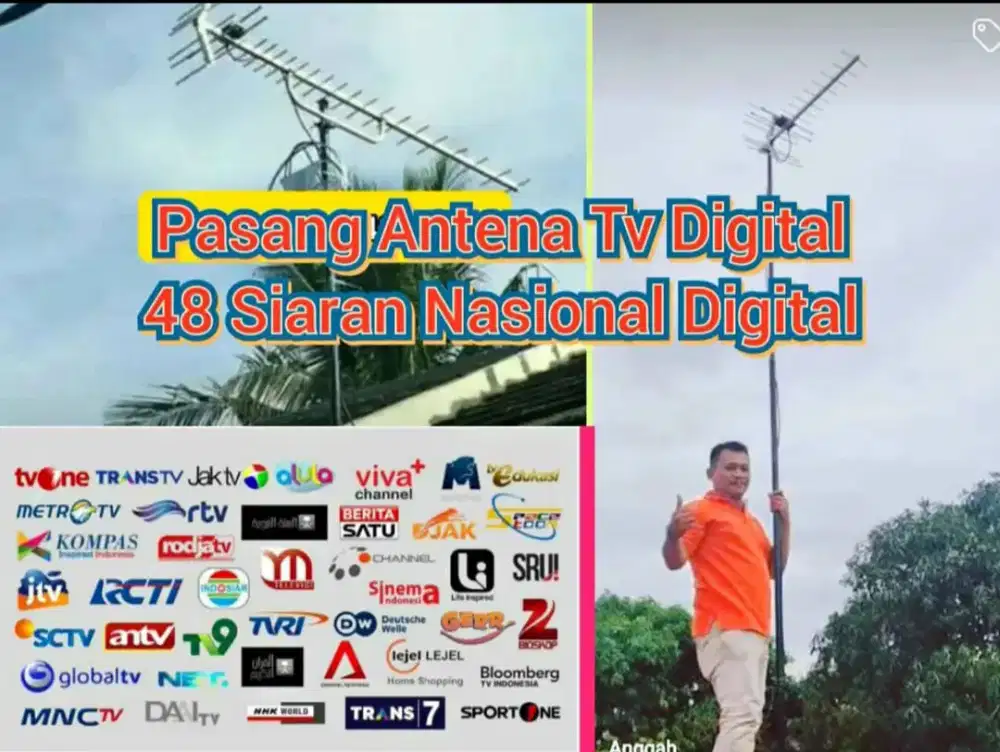 Melayani Instalasi Pasang Signal Antena TV Siaran Digital