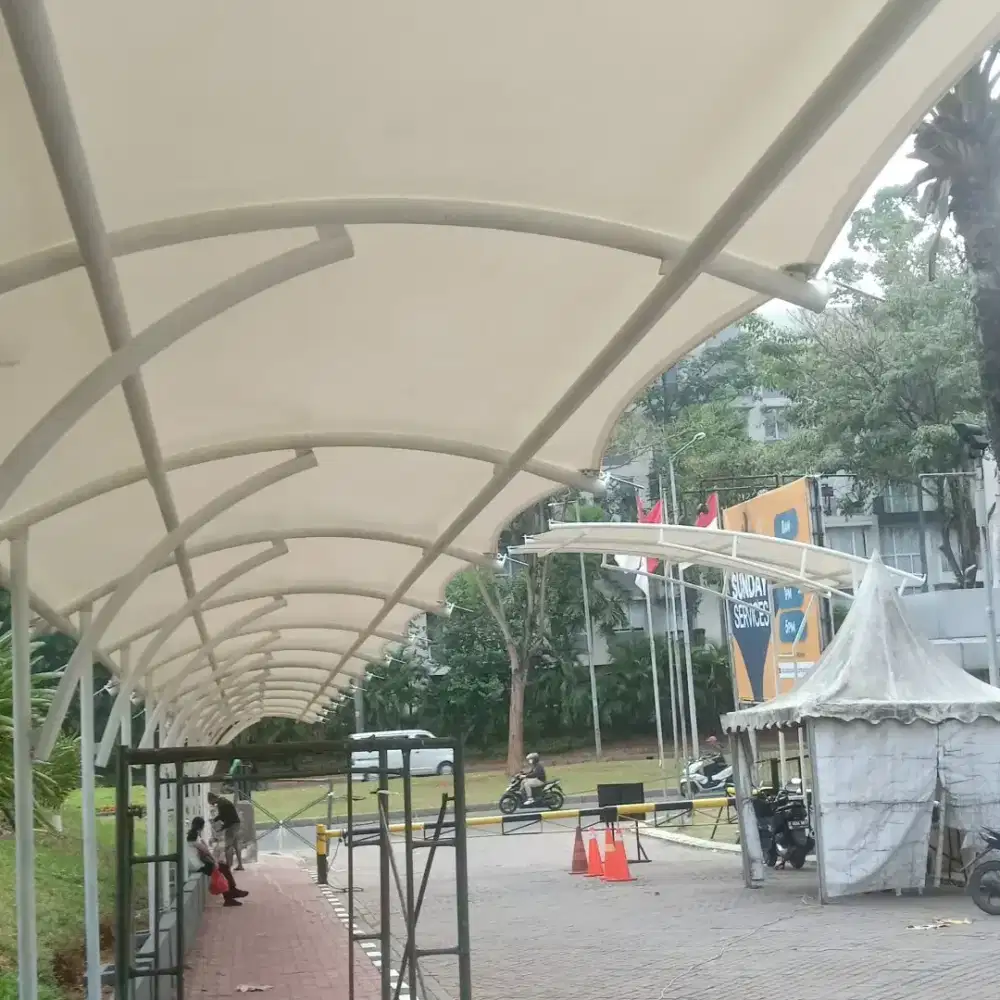 Kanopi kain membrane & canopy alderon plafon pvc solarflat minimalis
