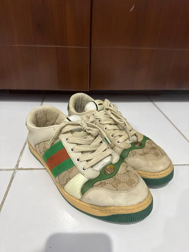 Gucci vintage OG washed distresses sneaker second sepatu gucci second
