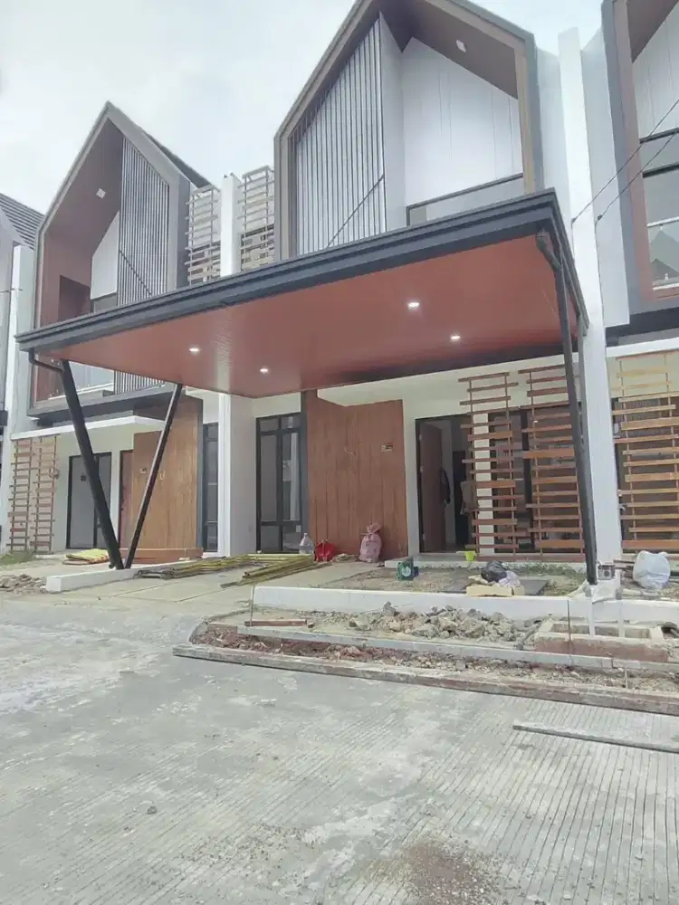 Kanopi alderon plafon pvc solarflat kaca spandek & railing balkon