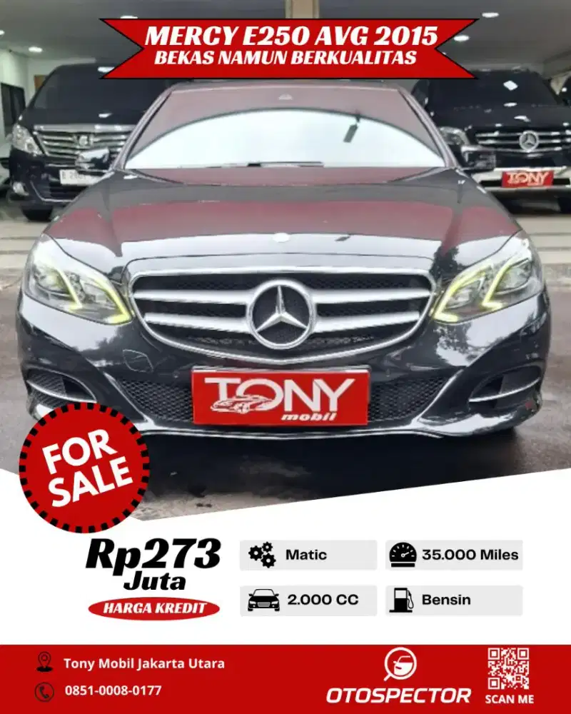 Mercedes Benz E250 Avantgarde 2.0 AT 2015 Hitam