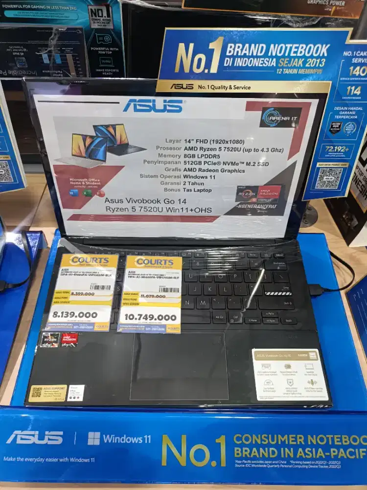 Kredit Kredivo Laptop Asus Vivobook go 14 Ryzen 7 Bunga 0 Tanpa Dp