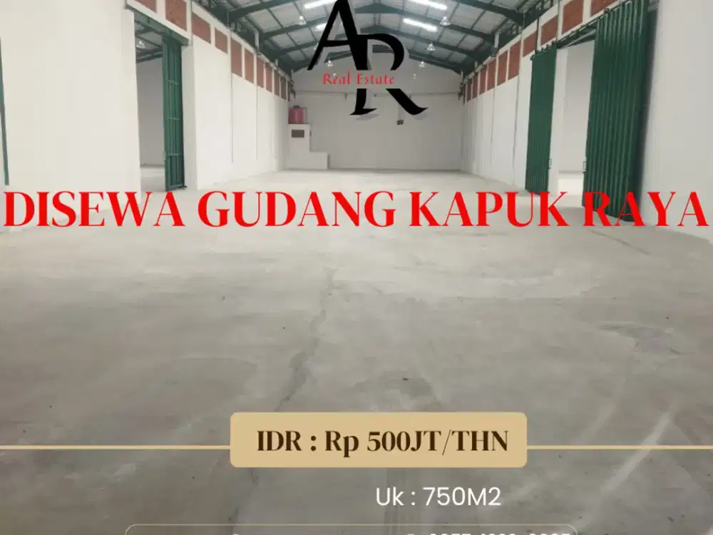 Disewakan cepat Gudang kapuk raya akses kontainer 40ft
