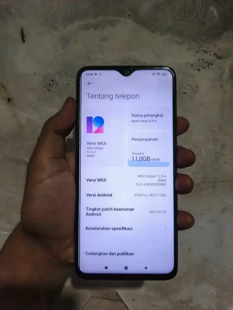 Redmi note 8 pro batangan