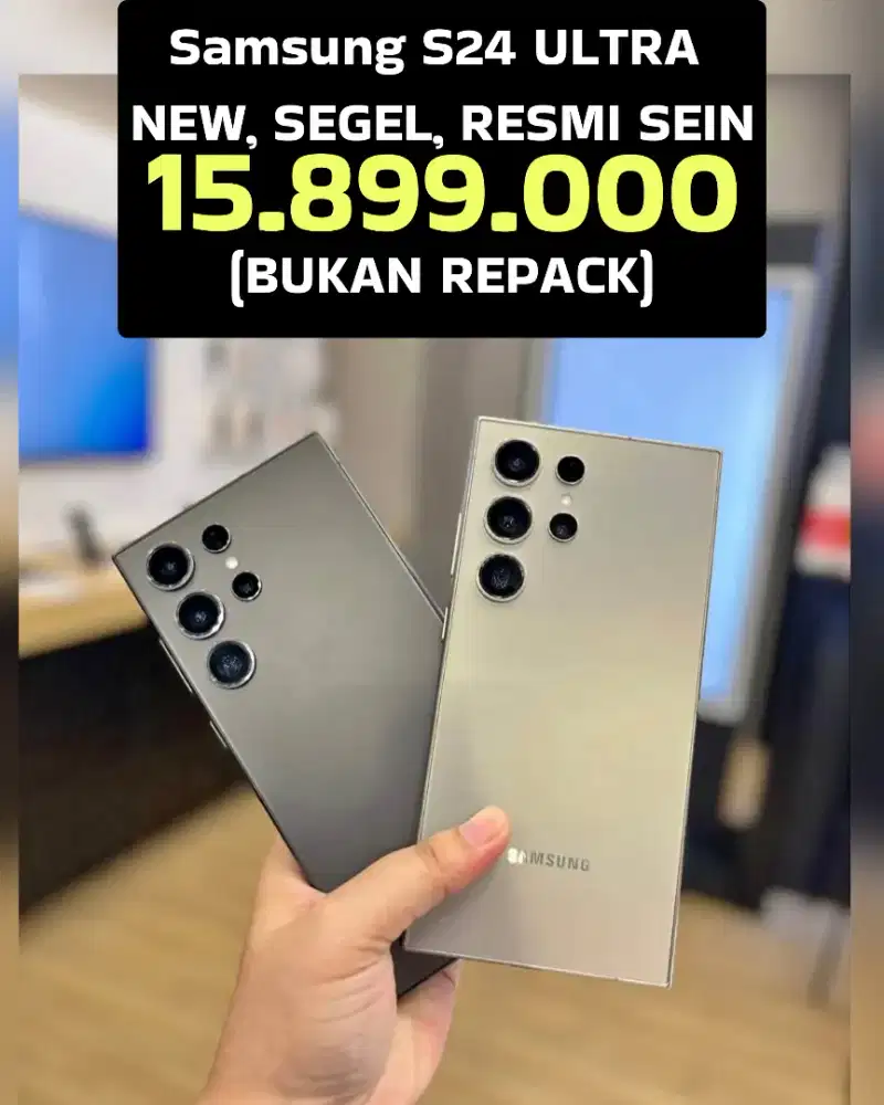 Rp.15.899 . Samsung S24 ULTRA‼️
 UNIT NEW,SEGEL,RESMI SEIN ‼️
