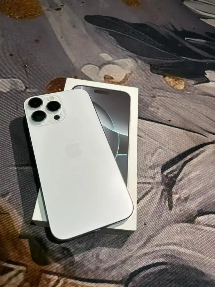 IPhone 16 pro max 256 gb bea cukai dual sim, White titanium