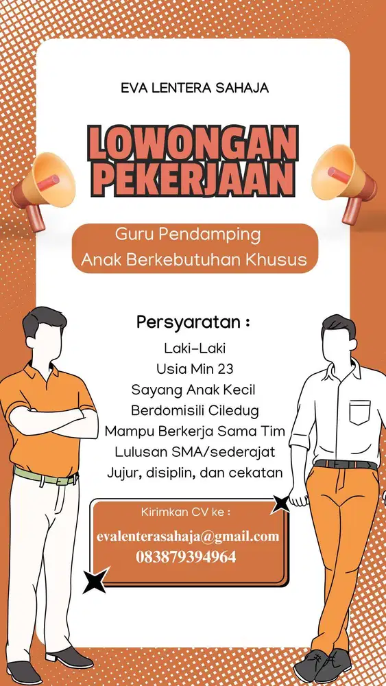 Lowongan Kerja Shadow Teacher untuk anak berkebutuhan khusus