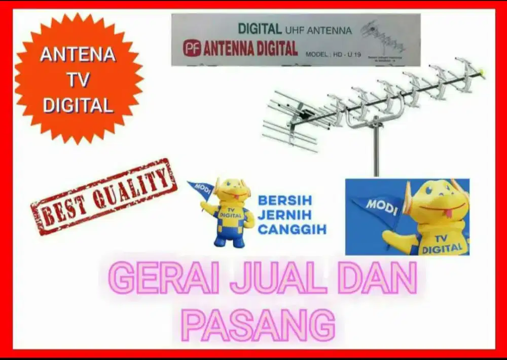 Paket Pasang Antena TV Dan Instalasi Rapih