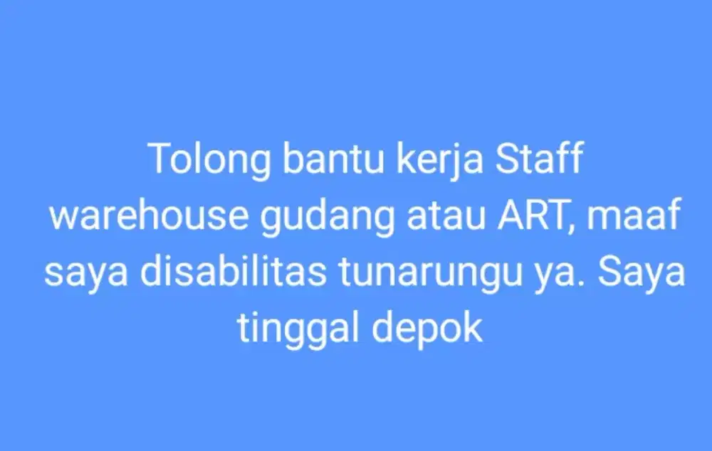 Tolong bantu kerja