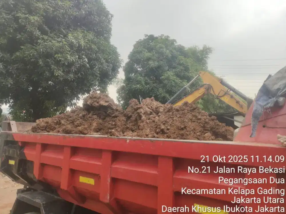 Jasa buang puing sampah dan pengurugan tanah