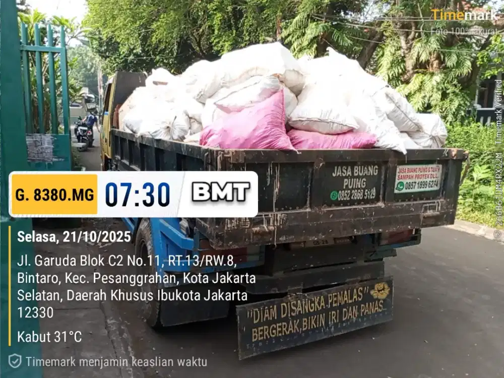 Jasa buang puing dan angkut sampah proyek