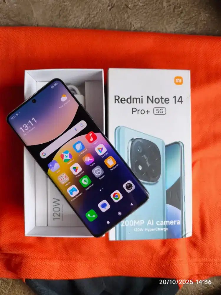 Redmi Note 14 Pro Plus 5G 8/256 Fullset ori segel pmkian sgkt saja