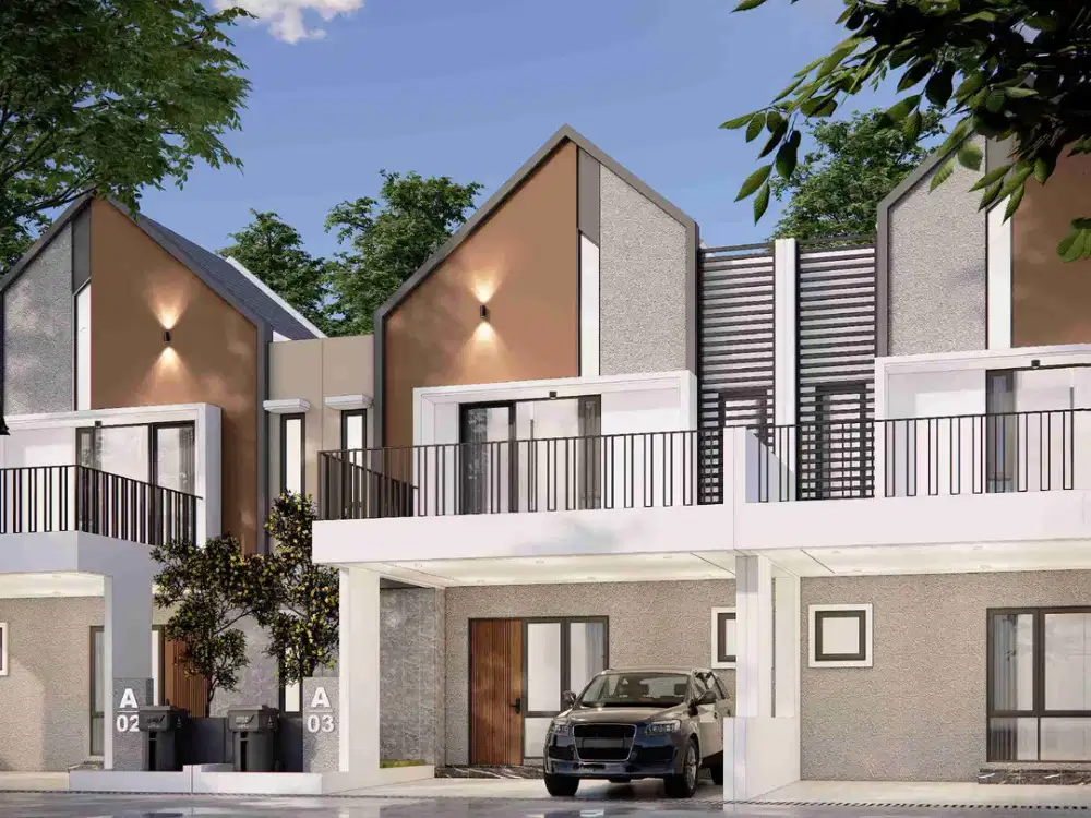 Rumah Baru Scandinavian 2 Lantai Graha Permata Ledug Dekat Margono