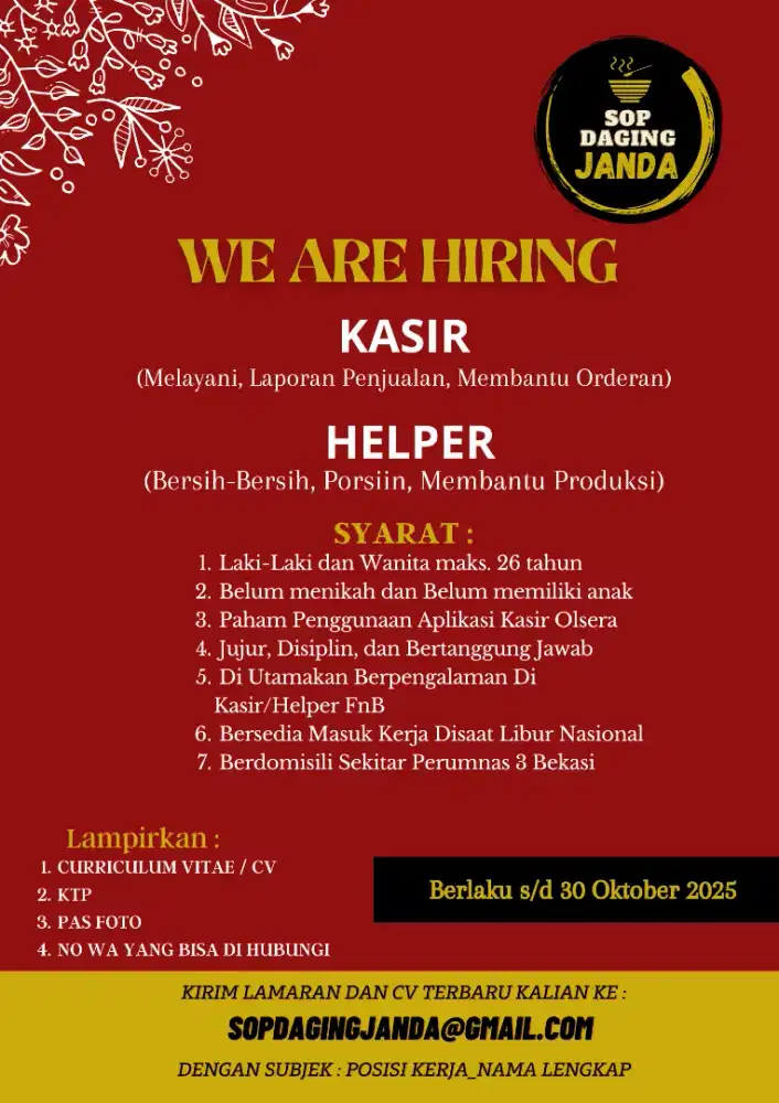 Lowoga Kerja Rumah Makan (LOKER)