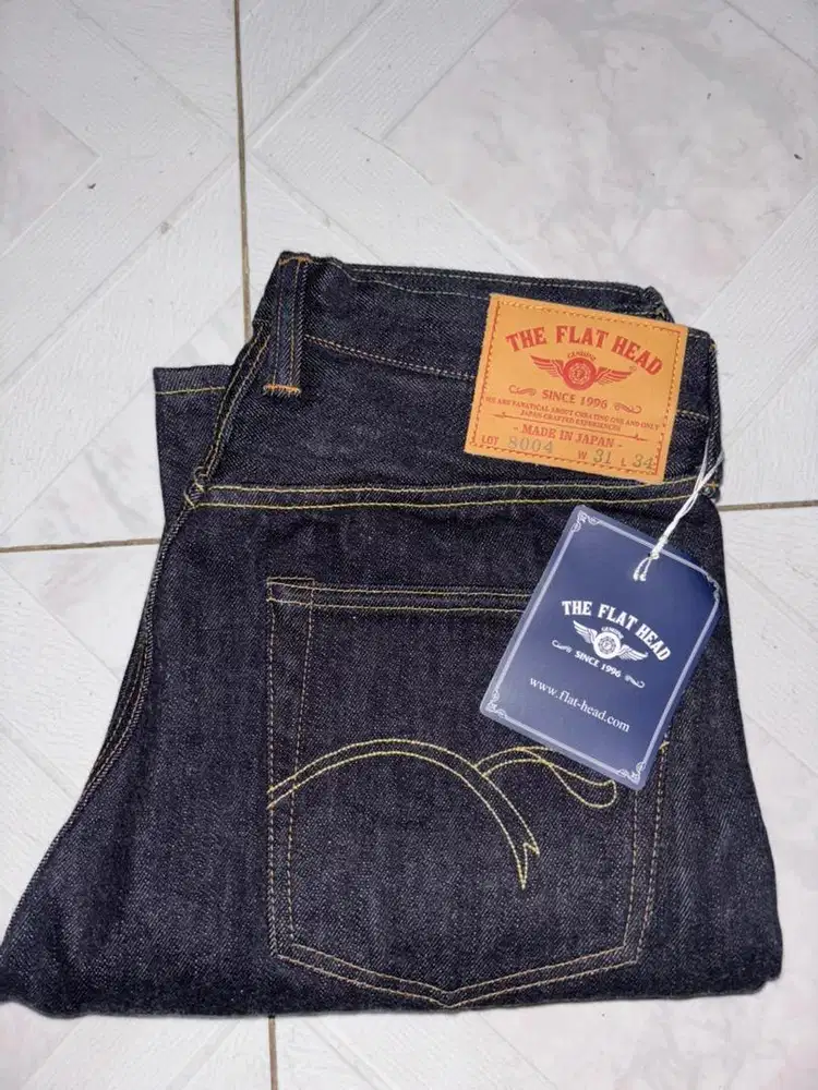 18oz THE FLAT HEAD ワイドテーパードジーンズ FN-8004