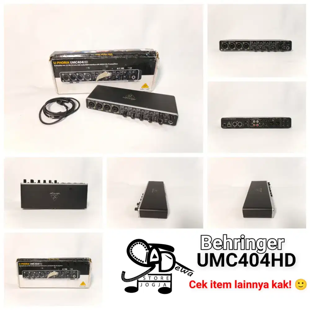BEHRINGER UMC404HD SOUNDCARD UMC 404 HD SOUND CARD RECORDING 4 CHANNEL