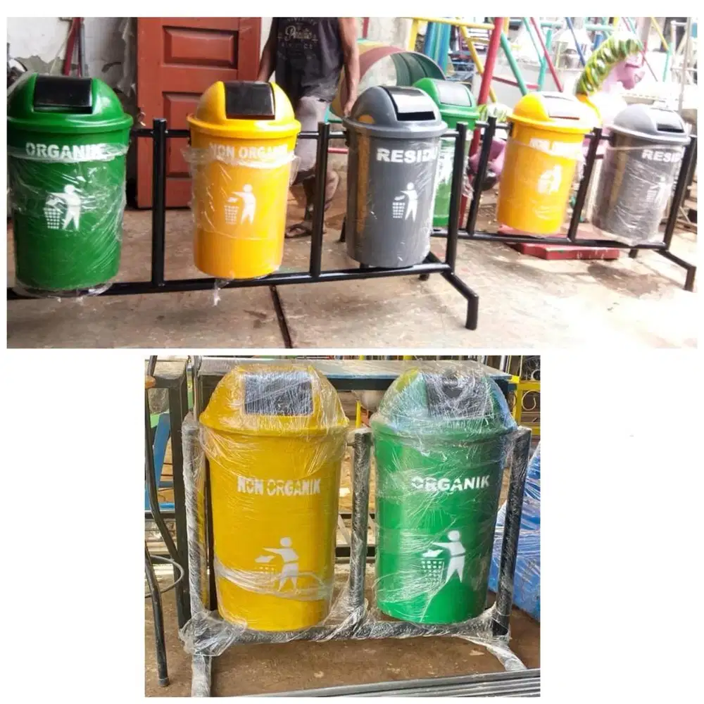 Tong sampah organik dan non organik (bs antr skitr medan)