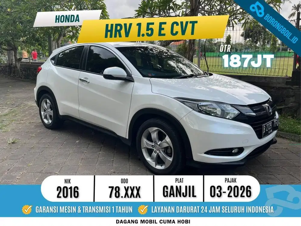 Honda HRV 1.5 E CVT 2016 | Pajak Panjang