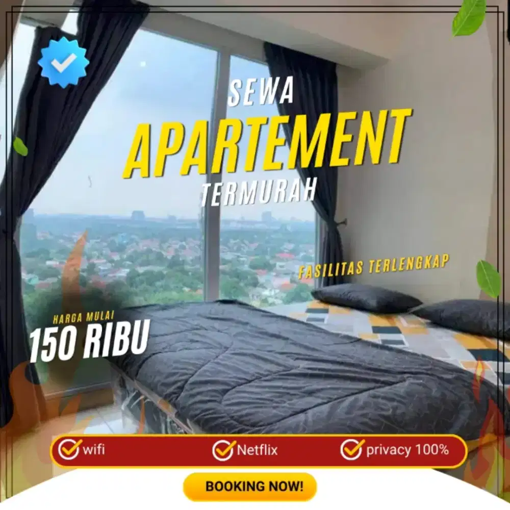 Sewa Apartemen Tangerang TREEPARK CITY Harian/Transit Termurah