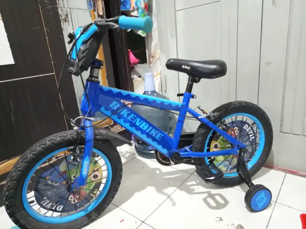 Sepeda BikenBike Warna Biru Ukuran 16 Inch