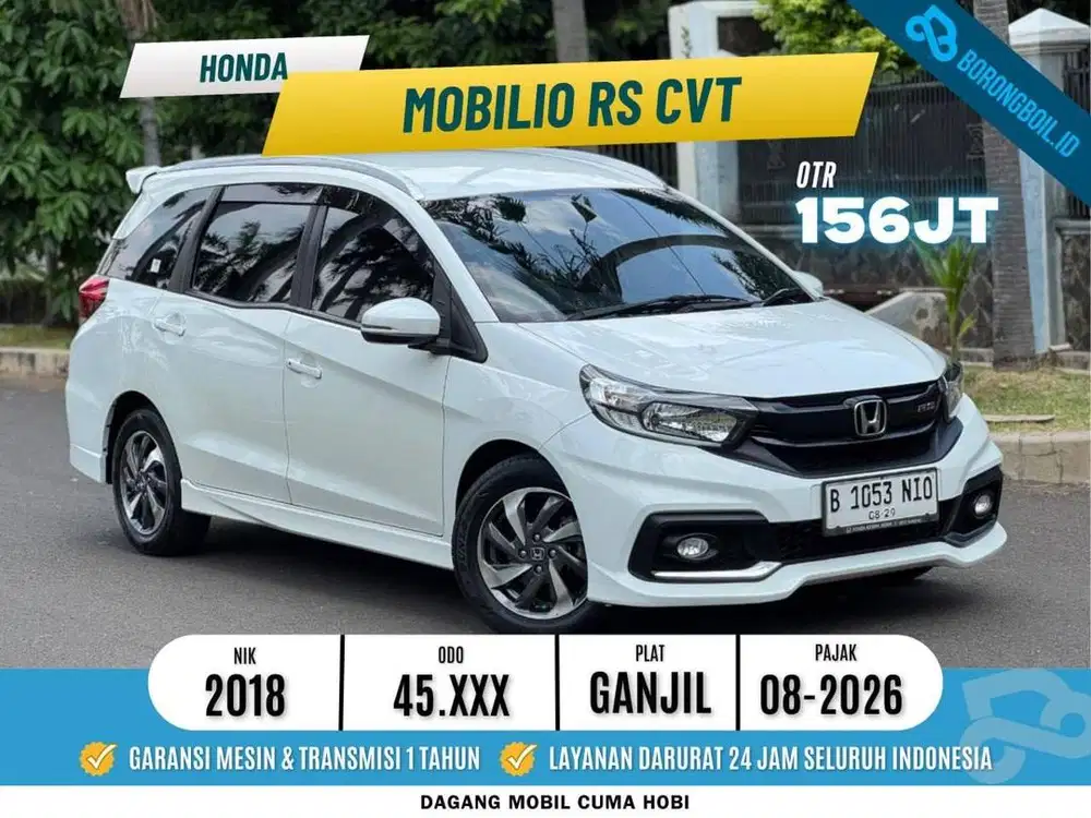 LOW KM!! MOBILIO RS CVT 2018 SIAP PAKAI