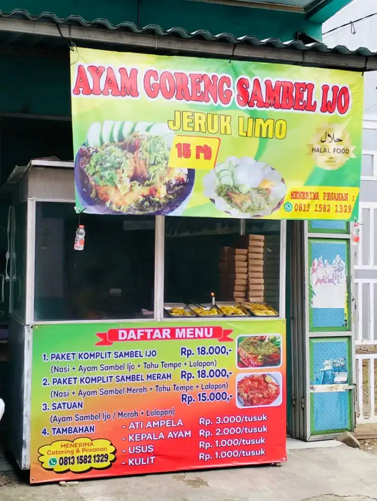 Jual gerobak bisa untuk aneka gorengan, ayam geprek,dll