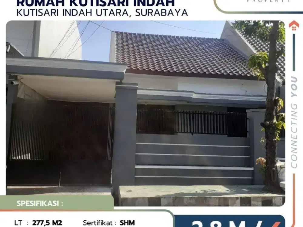 Rumah Di Kutisari Indah Surabaya Kondisi Terawat Siap Huni