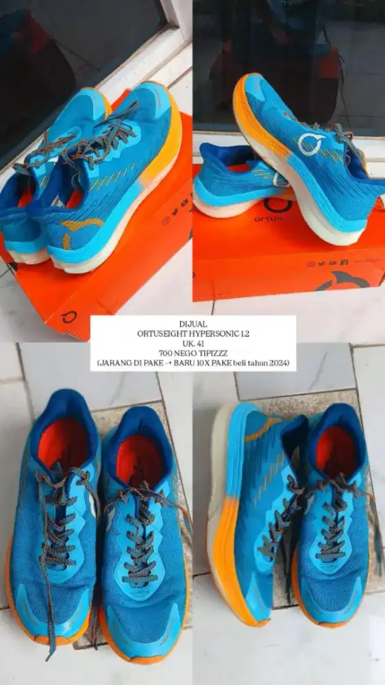sepatu running ortuseight hypersonic 1.2 ori second