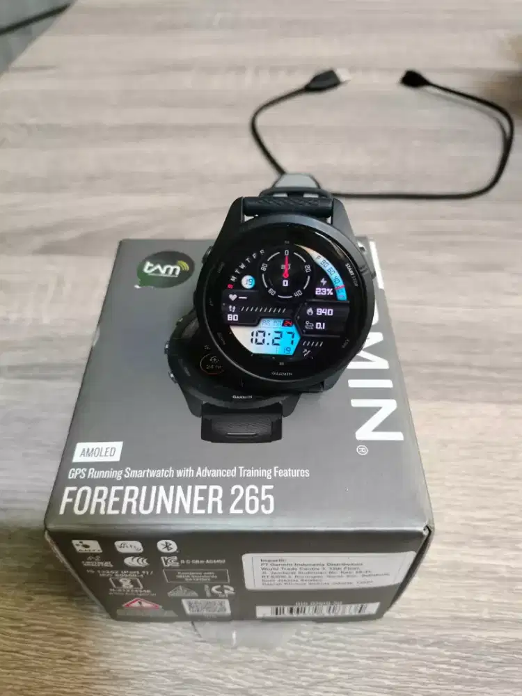 Smartwatch garmin forerunner 265 music mulus garansi panjang