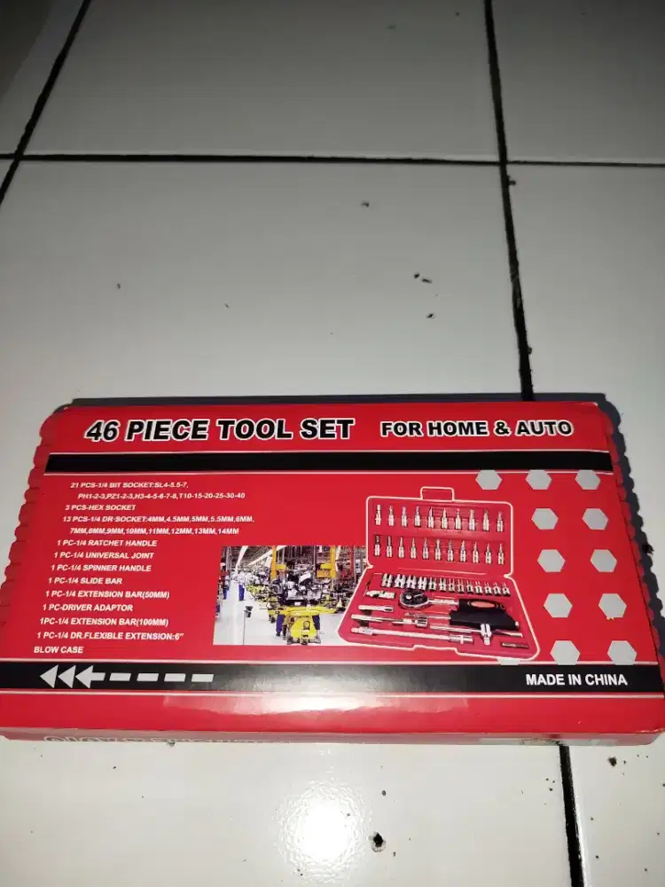 kunci shock 1 set(46pcs)