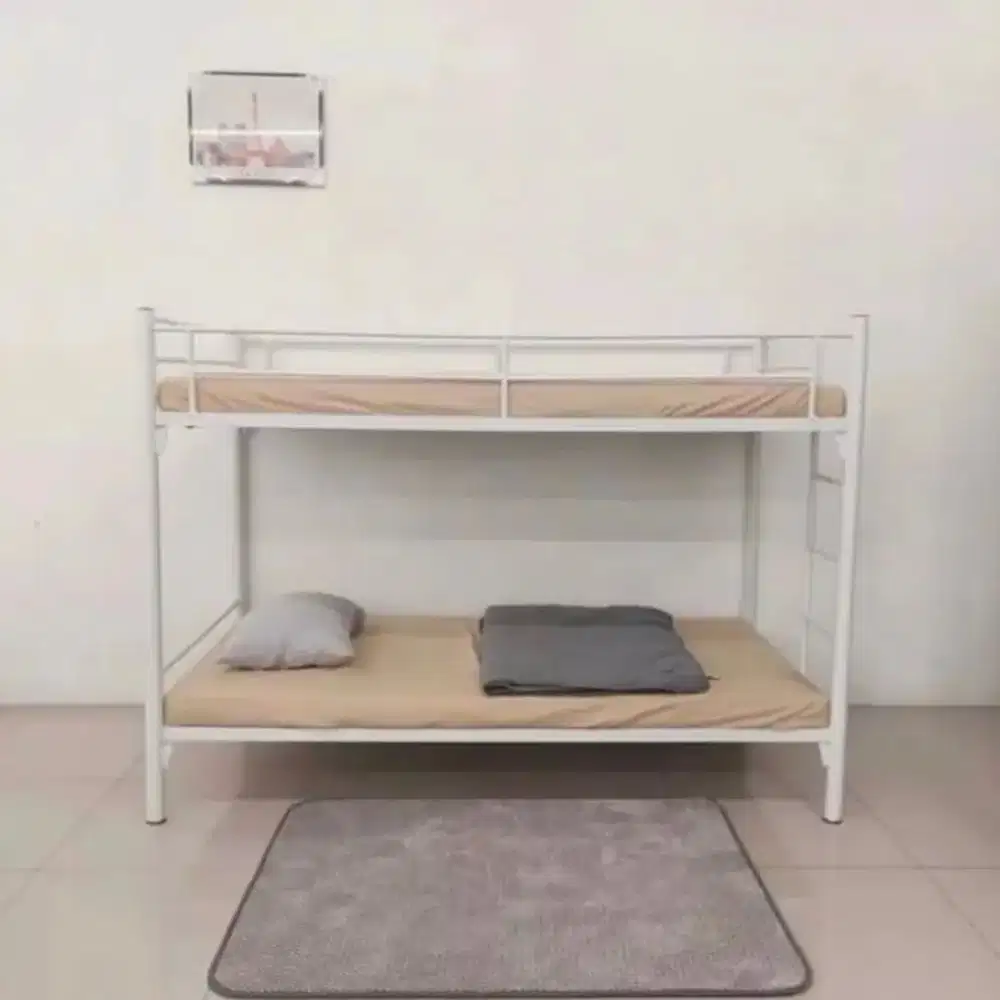 Ranjang tingkat besi uk 100x200cm 2jtan